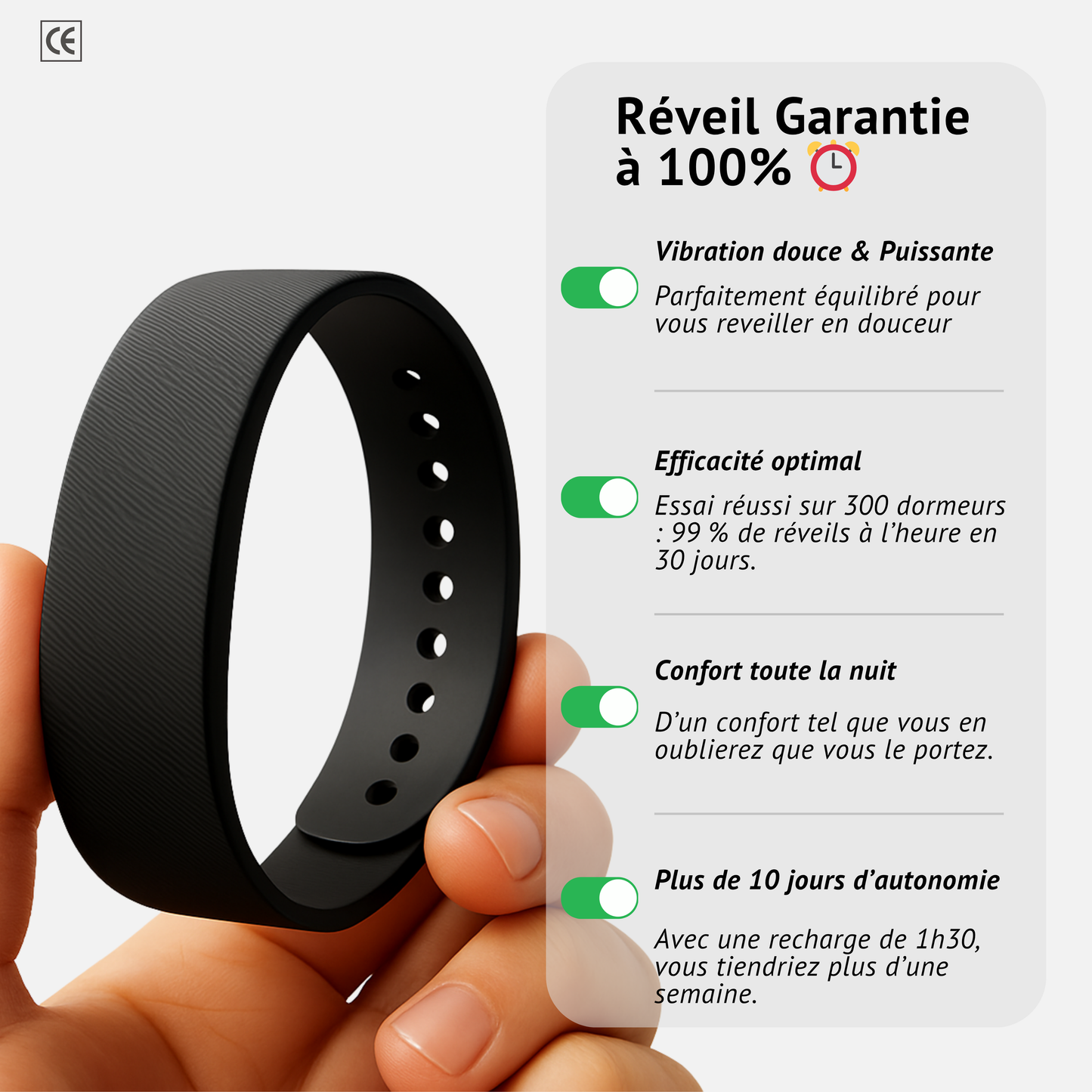Alarme de réveil 100 % - Sleepi