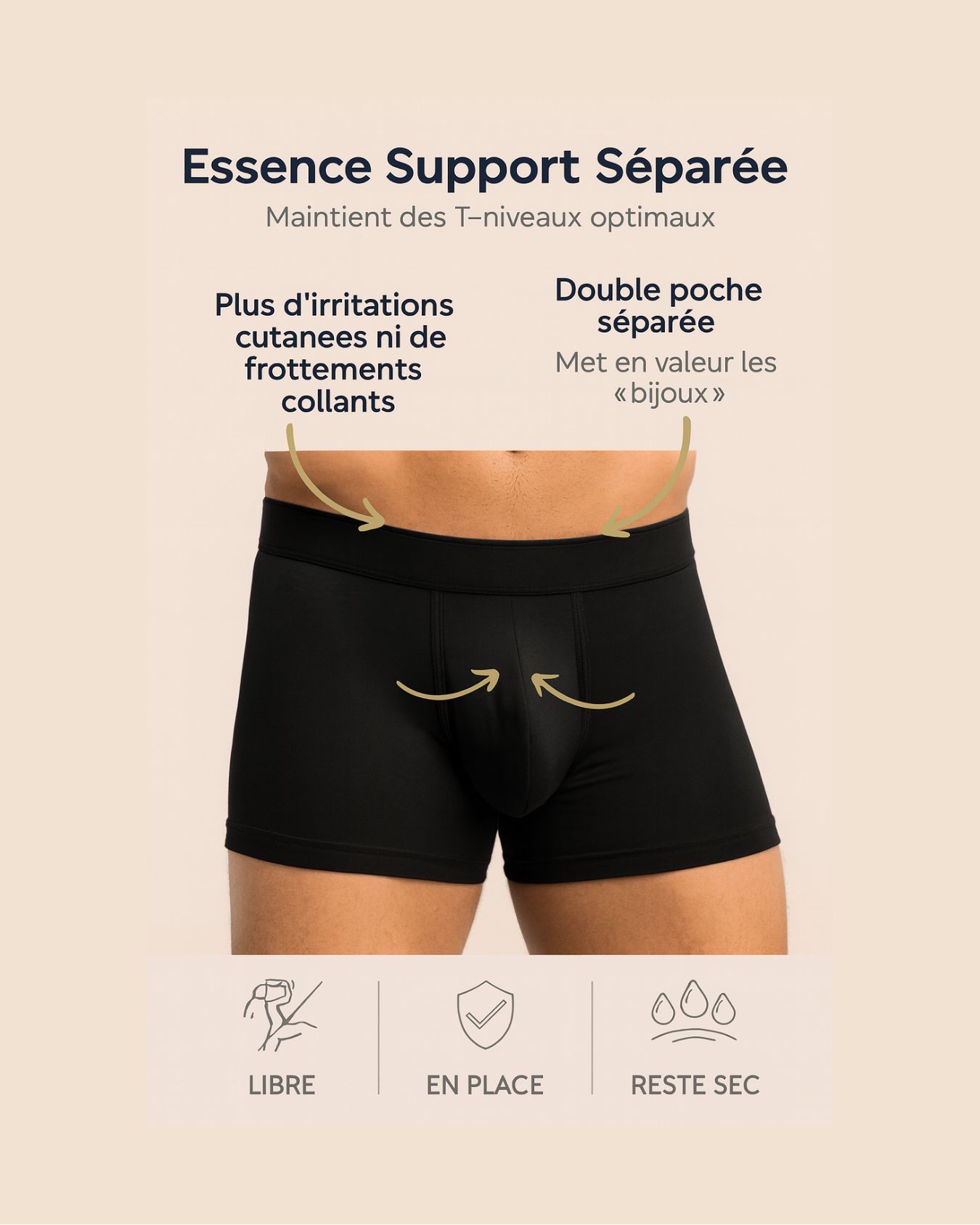 Boxer Bambou Double Poche SENS